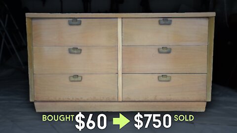 Turning A $60 Dresser Into A $750 Showstopper!