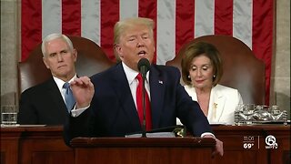 Trump boasts of economic gains on eve of impeachment verdict
