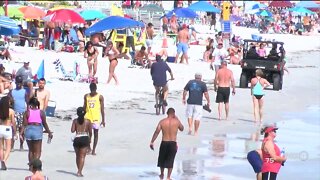 People celebrate Memorial Day on Fort Myers Beach