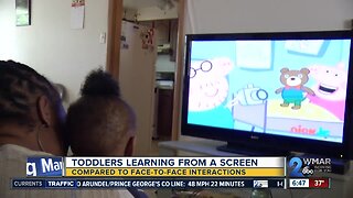 Toddlers Learning From A Screen