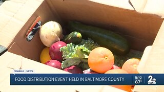 Food distribution event held in Baltimore County