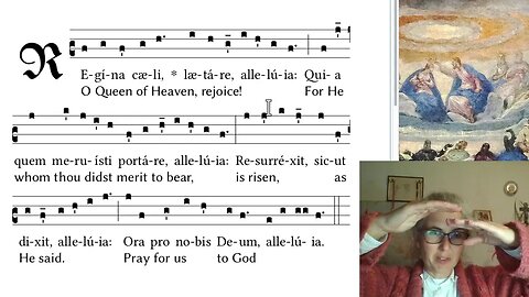 How To Regina Caeli in Latin Gregorian Chant with Solfege and All the Details!