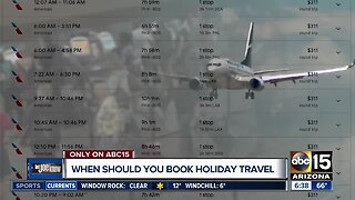 When you should book your holiday travel