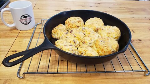 Bacon Cheddar Biscuits (Quick Version - Recipe Only) - The Hillbilly Kitchen