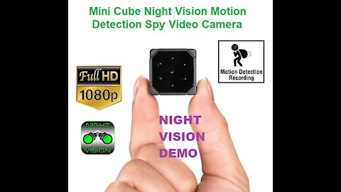 Mini Cube Spy Camera - Night Vision Demo