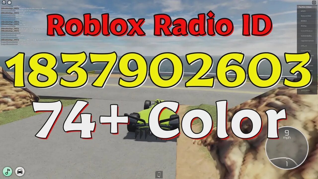Color Roblox Radio Codes/IDs