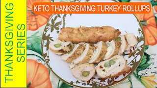 Keto Thanksgiving Turkey Breast Roll Ups with Cheese Filling