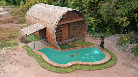 Building A Jungle Villa With Swimming Pool By Primitive Skill