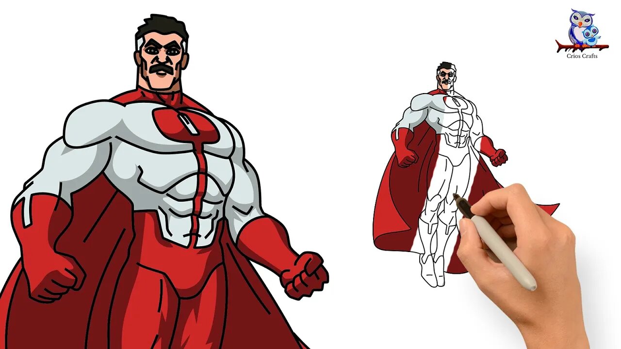 How to Draw Omni Man from Invincible Step by Step
