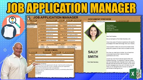 Create Your Own Job Application Manager With 1 Click Cover Letter Generator In Excel Free Download!
