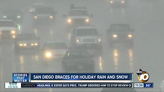 San Diego braces for holiday storm