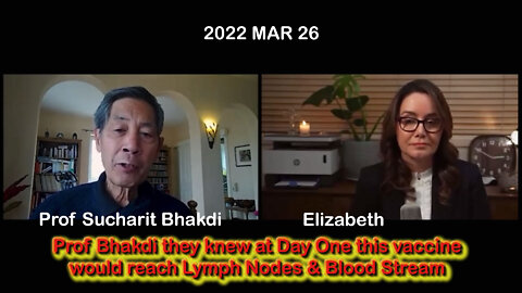 2022 MAR 26 Prof Bhakdi they knew at Day One this vaccine would reach Lymph Nodes & Blood Stream