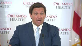 Governor Ron DeSantis holds press conference at Orlando Health