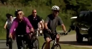 Multi Angle: Joe Biden FALLS During Bike Ride in Delaware