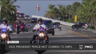 Pence cancels post-election visit to Southwest Florida