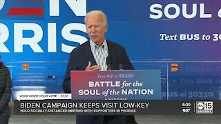 Biden campaign keeps visit low-key