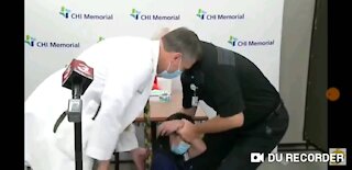 Nurse collapses on Live Television shortly after receiving the Covid-19 VACCINE