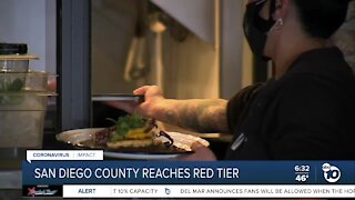 San Diego County reaches red tier