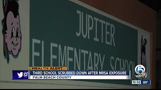 Third Palm Beach County school scrubbed for MRSA
