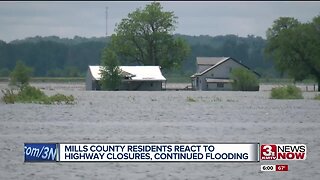 Mills County residents react to highway closures