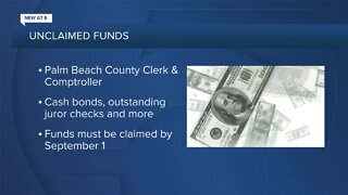 Thousands of dollars in unclaimed funds in Palm Beach County