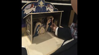Gifted Child plays Away in a Manger