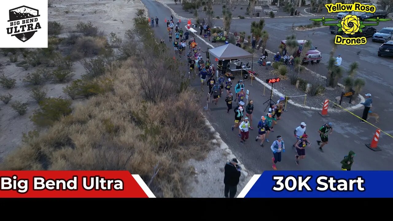 30K Runners Start the Big Bend Ultra Marathon 2023 trailrunning 