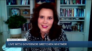 WATCH: Gov. Gretchen Whitmer addresses Biden & Trump rallies, timeline for opening other businesses