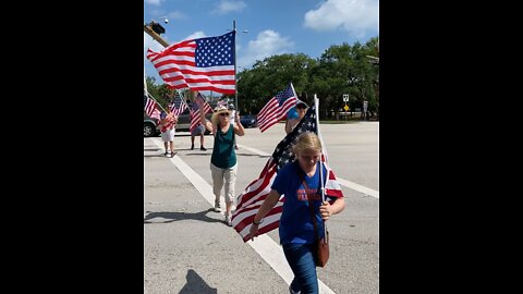 American Flag Walk - April 30, 2022 - Vero Beach, FL - *We walk Barber Bridge every Saturday 10 am*