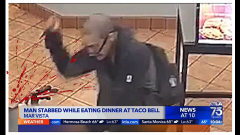 82 Year Old Man STABBED While Eating At Taco Bell In Los Angeles!