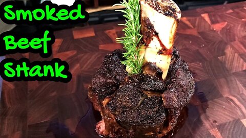 See how easily you can smoke a delicious beef shank!