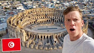 The Insane Roman Coliseum You've Never Heard Of (El Jem, Tunisia) Travel Vlog الجمّ , تونس