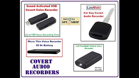 Covert Voice Recorders - Daytona Spy Shop