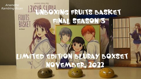 Unboxing 2020 Fruits Basket - Final Season 3 - Limited Edition Bluray Boxset
