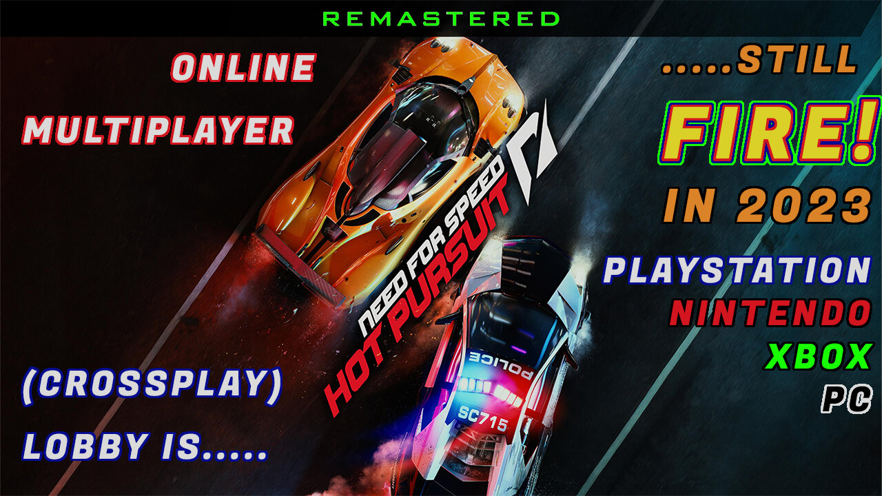 PS4 on PS5  Need for Speed - Hot Pursuit, Remastered - Online Multiplayer  Race Lobby is Still Fire!