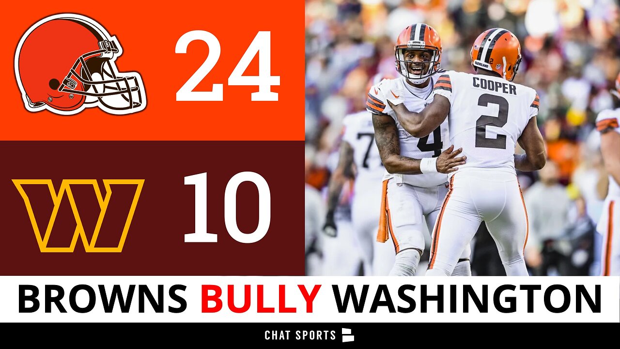 Deshaun Watson, Browns get win vs. Washington Commanders