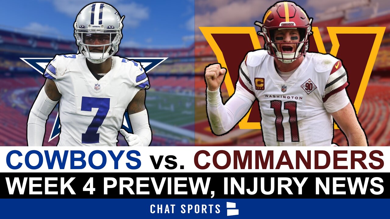 Cowboys v Commanders injury report (Wednesday): Kearse, Schultz limited -  Blogging The Boys