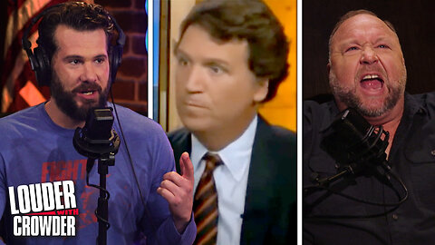 TUCKER CARLSON'S LEAKED FILES REVEAL WHO HE REALLY IS! GUEST: ALEX JONES! | Louder with Crowder