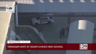 Teen hurt in shooting at Cesar Chavez High School in Phoenix, police say