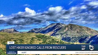 Fact or Fiction: Lost hiker ignores calls from rescue crew?