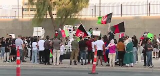 Las Vegas Afghan community protest Taliban takeover