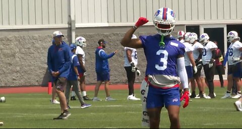 Buffalo Bills safety Damar Hamlin full participant in practice for the first time since returning