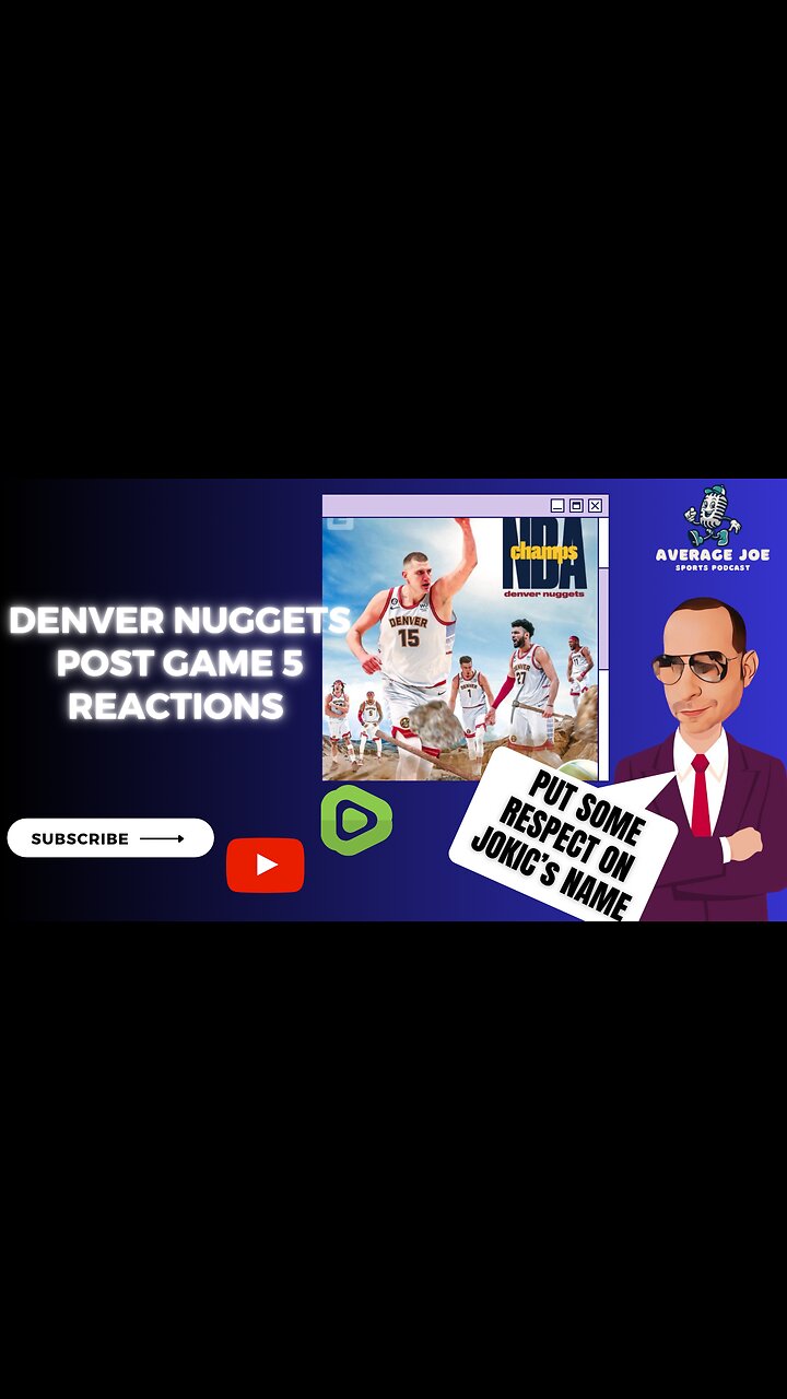 Nuggets are 2023 NBA CHAMPIONS POSTGAME 5 reactions NBA FINALS