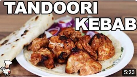 Tandoori Chicken Kebab with home made flatbread