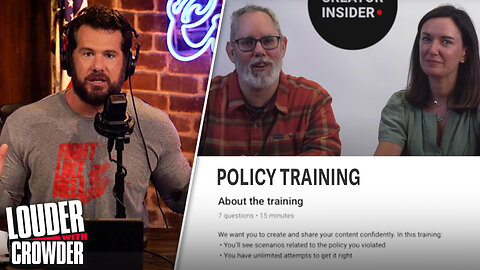 Re-Education Camp: Crowder FORCED to Take YouTube's WOKE Course LIVE!