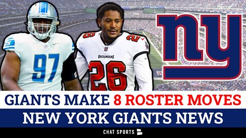 Giants News ALERT: Giants Make 8 Roster Moves Prior To Training Camp