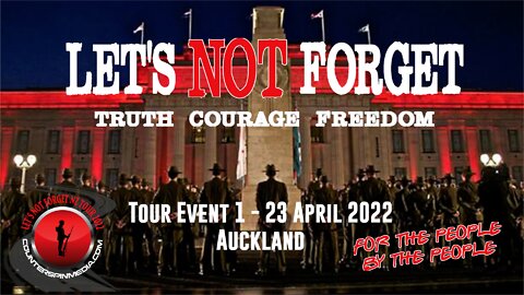 The Let's Not Forget Tour begins: Event 1 - The Former New Lynn Lone Star - Auckland