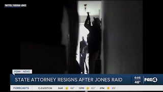 State attorney resigns after Jones raid