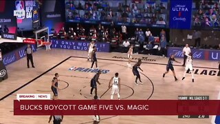Milwaukee Bucks boycott Game 5 of playoff series against Orlando Magic