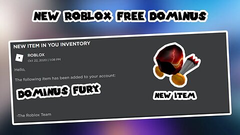 HOW TO GET THE DEADLY DARK DOMINUS HAT IN ROBLOX 😱 